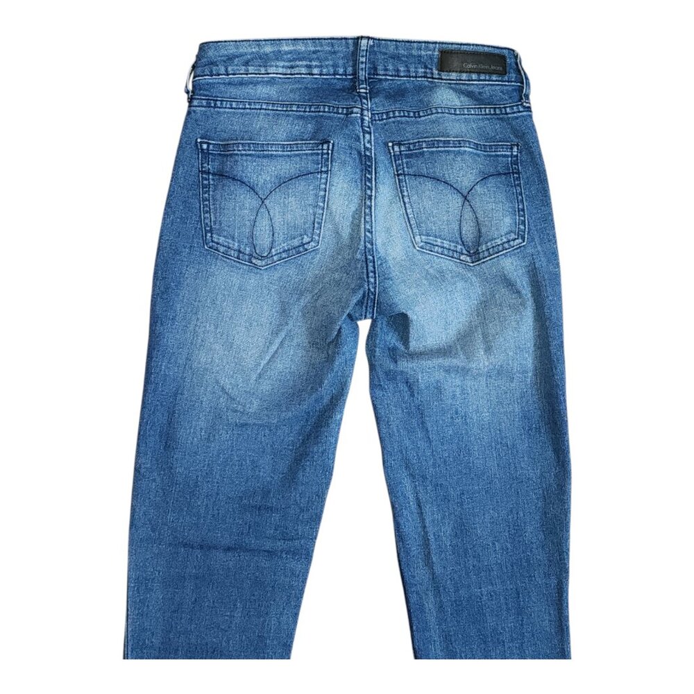Calvin Klein Jeans Womens Size 3x30 Blue Denim Ultimate Skinny Pockets Stretch - Picture 3 of 7